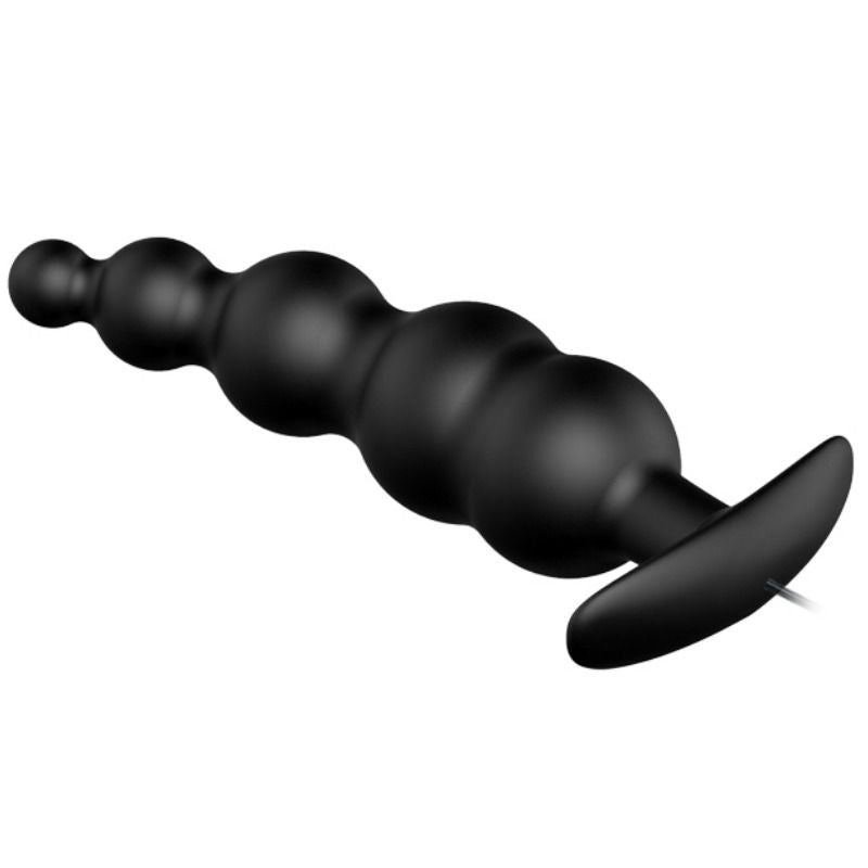 PRETTY LOVE - PLUG ANALE IN SILICONE EXTRA STIMOLAZIONE E 12 MODALIT DI VIBRAZIONE NERO – Vibratori anali – foto 3