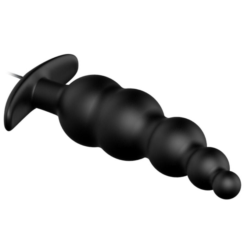 PRETTY LOVE - PLUG ANALE IN SILICONE EXTRA STIMOLAZIONE E 12 MODALIT DI VIBRAZIONE NERO – Vibratori anali – foto 4