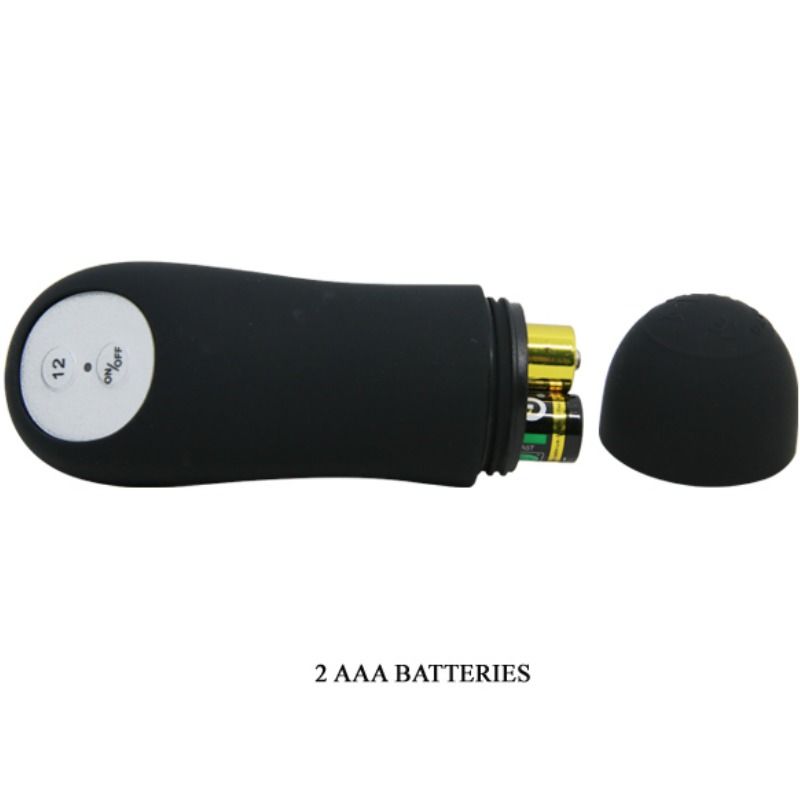 PRETTY LOVE - PLUG ANALE IN SILICONE EXTRA STIMOLAZIONE E 12 MODALIT DI VIBRAZIONE NERO – Vibratori anali – foto 7