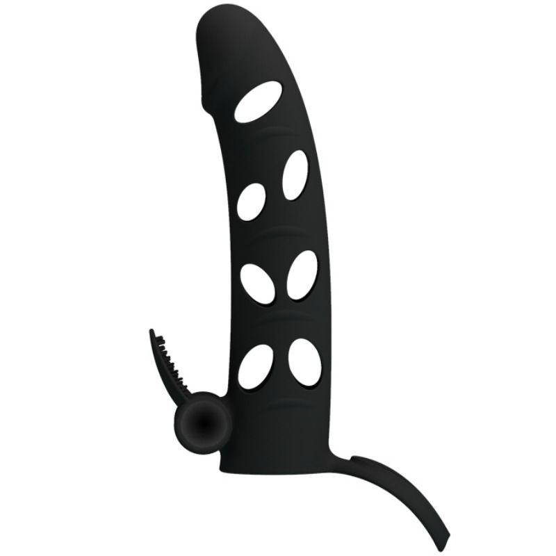 PRETTY LOVE - COPERTURA IN SILICONE CON VIBRAZIONE 15.2 CM – Copri pene con estensione – foto 2