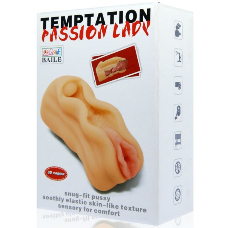 BAILE - MINI MASTURBATORE MASCHILE DESIGN LABBRA VAGINA – Vagine con vibrazione – foto 5