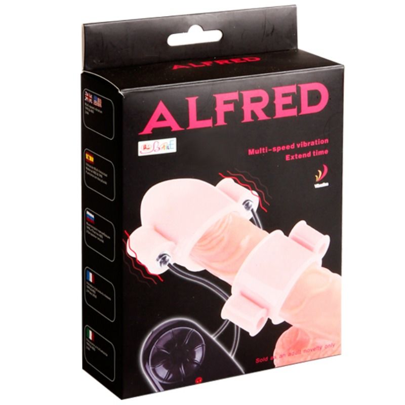 BAILE - COPERTURE PER VIBRATORE DEL PENE ALFRED CON CONTROLLO – Manicotti per pene senza estensione – foto 7