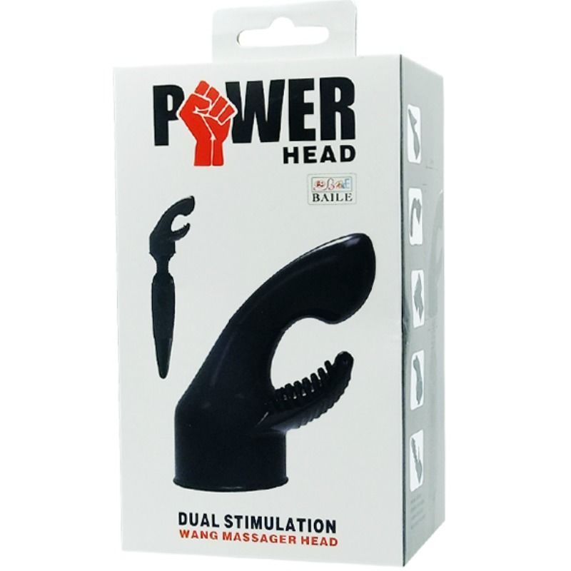 BAILE - POWER HEAD TESTINA INTERCAMBIABILE PER MASSAGGIATORESTIMOLAZIONE PUNTI G E CLITORIDE – Massaggiatrici – foto 6