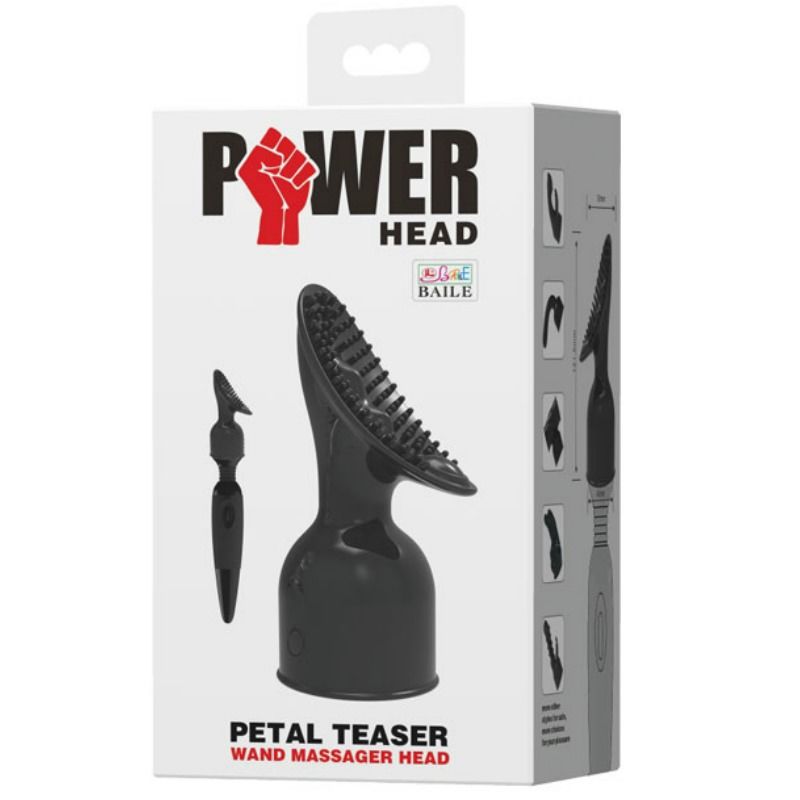 BAILE - TESTINA INTERCAMBIABILE POWER HEAD PER MASSAGGIATORE PER LA STIMOLAZIONE DEL CLITORIDE – Massaggiatrici – foto 5