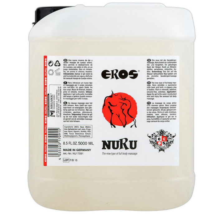 EROS - OLIO DA MASSAGGIO NURU RICCO DI MINERALI 5000 ML – Oli da massaggio non aromatizzati