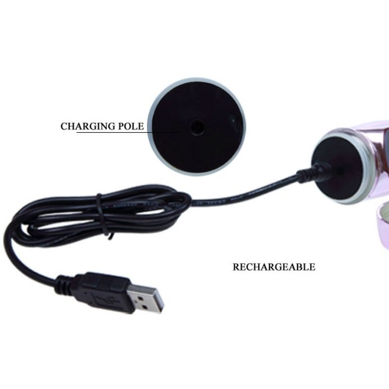 BAILE - VIBRATORE RICARICABILE CON ROTAZIONE E STIMOLATORE A FARFALLA PULSANTE – Rotatori vibranti – foto 7