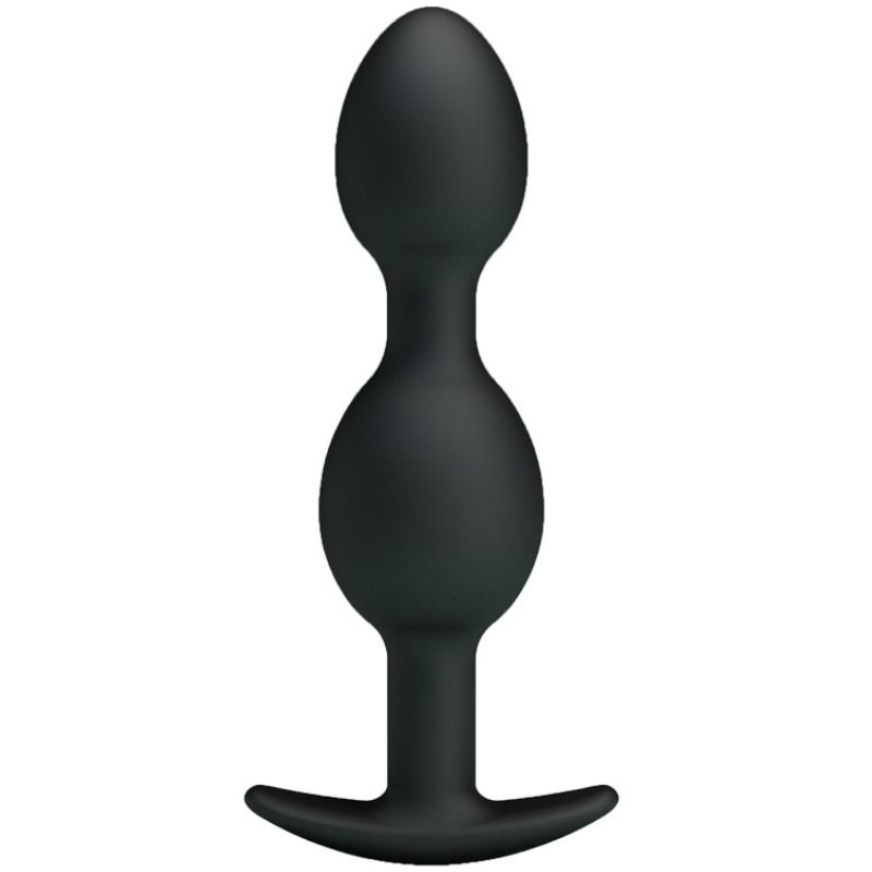 PRETTY LOVE - SFERE ANALI IN SILICONE 12.5 CM NERE – Tappi anali