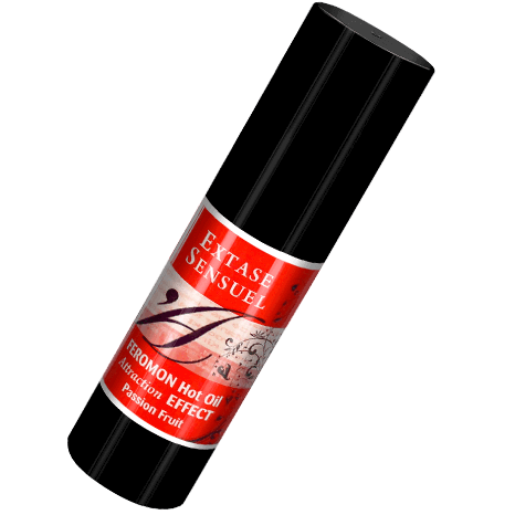 EXTASE SENSUAL - OLIO DA MASSAGGIO EFFETTO CALORE AI FEROMONI DEL FRUTTO DELLA PASSIONE 30 ML – Con effetto termico