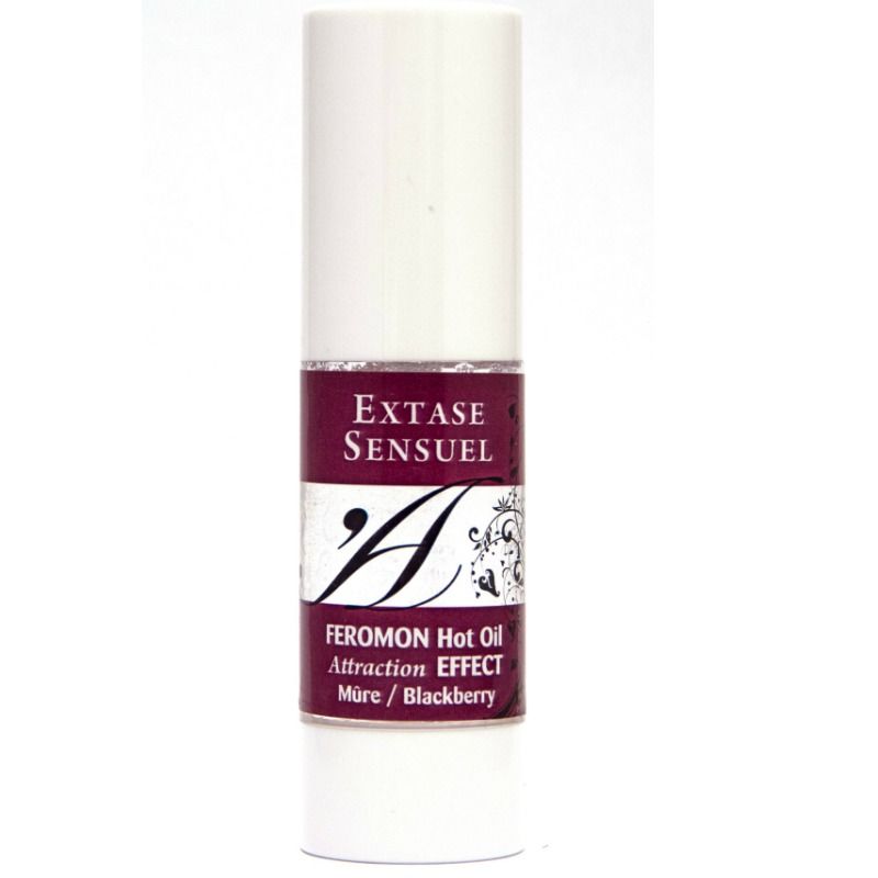EXTASE SENSUAL - OLIO DA MASSAGGIO EFFETTO RISCALDANTE AI FEROMONI DI MORA 30 ML – Con effetto termico – foto 2