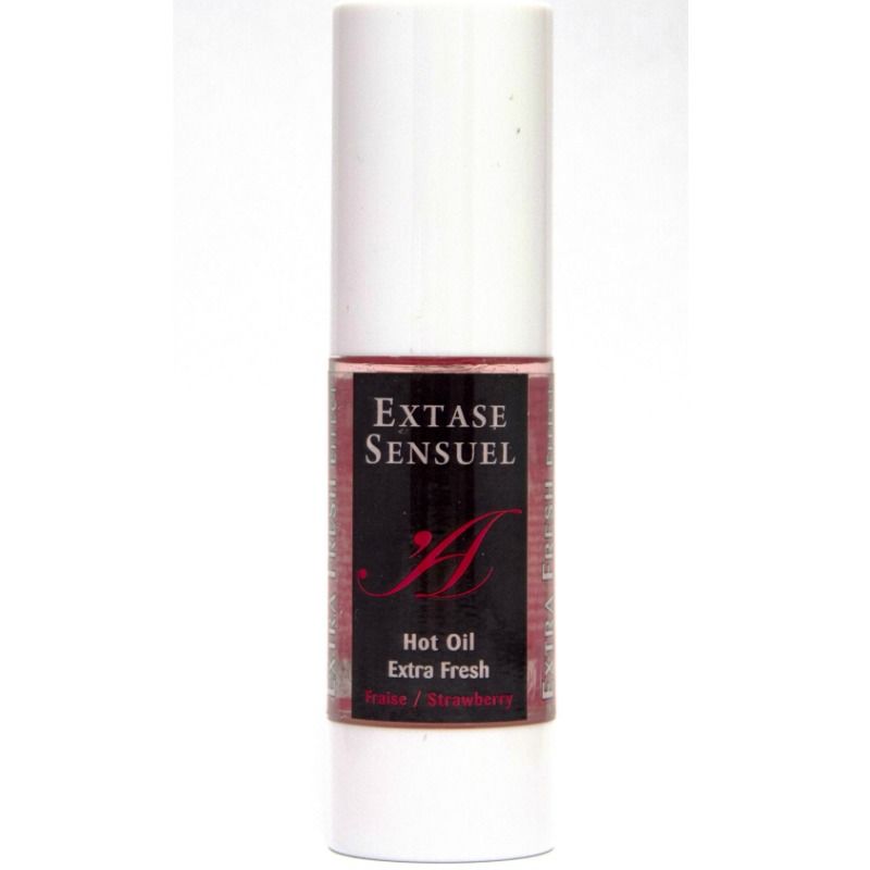 EXTASE SENSUAL - OLIO DA MASSAGGIO CON EFFETTO FRAGOLA EXTRA FRESCO 30 ML – Con effetto termico – foto 2