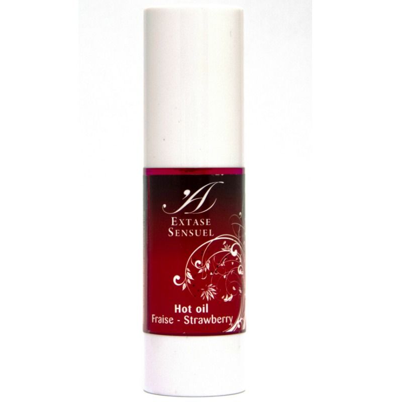 EXTASE SENSUAL - OLIO CALORE STIMOLANTE ALLA FRAGOLA 30 ML – Con effetto termico