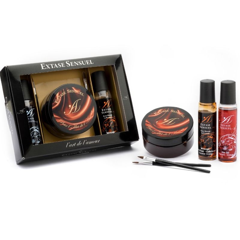 EXTASE SENSUAL - KIT SCRIGNO DI CIOCCOLATO AFRODISIACO – Kit per massaggi