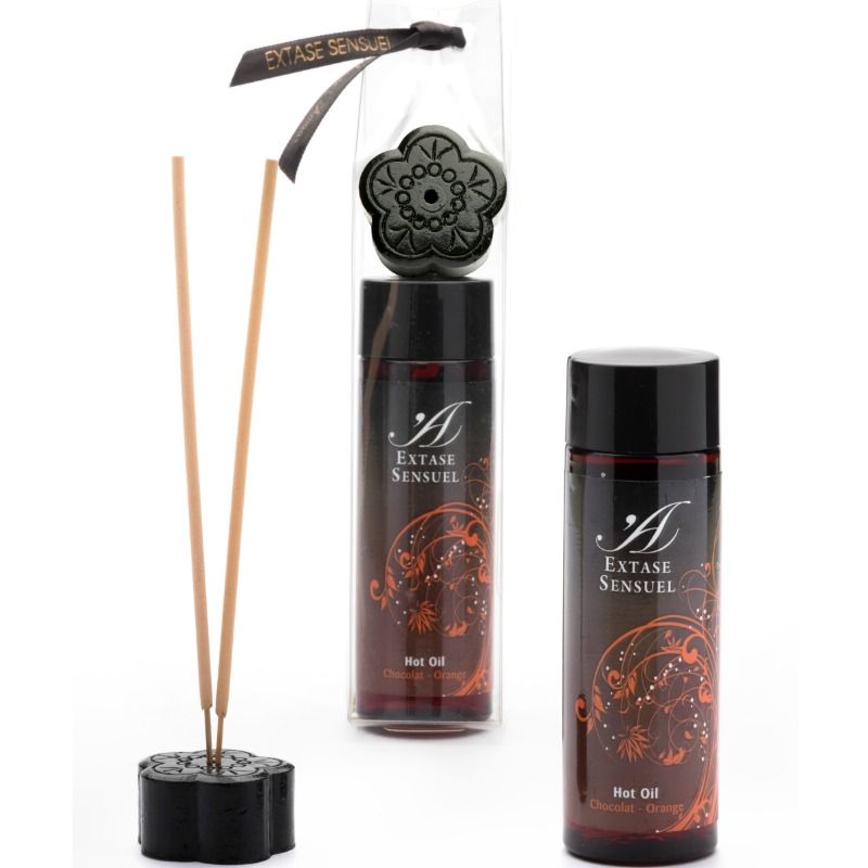 EXTASE SENSUAL - OLIO STIMOLANTE AL CIOCCOLATO E ARANCIA 100 ML – Con effetto termico