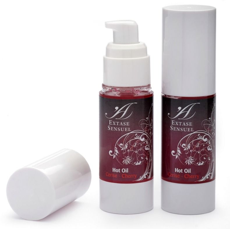 EXTASE SENSUAL - OLIO CALORE STIMOLANTE ALLA CILIEGIA 30 ML – Con effetto termico
