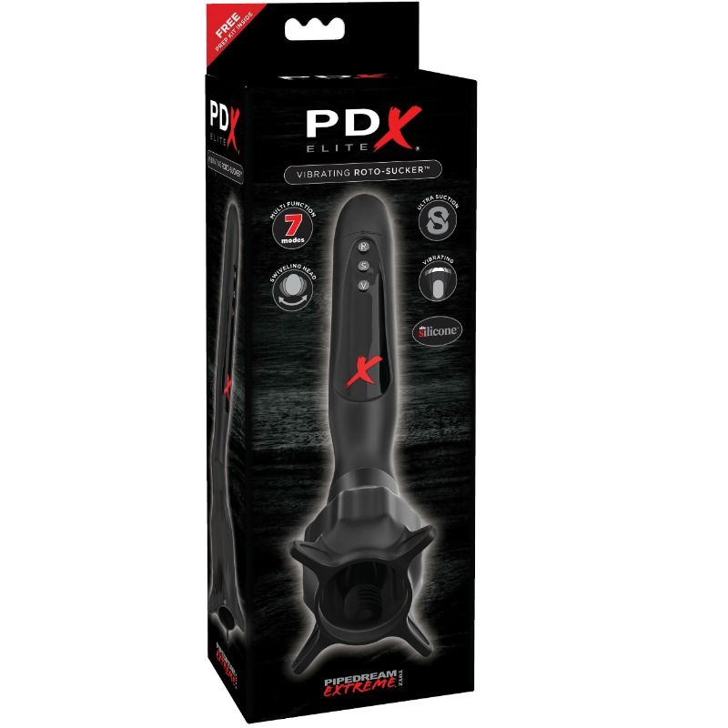 PDX ELITE - STIMOLATORE VIBRANTE CON ASPIRAZIONE ROTO-SUCKER – Vari masturbatori – foto 2