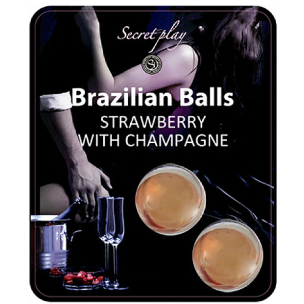 SECRETPLAY - SET DI PALLINE BRASILIANE FRAGOLA E CHAMPAGNE – Palle brasiliane