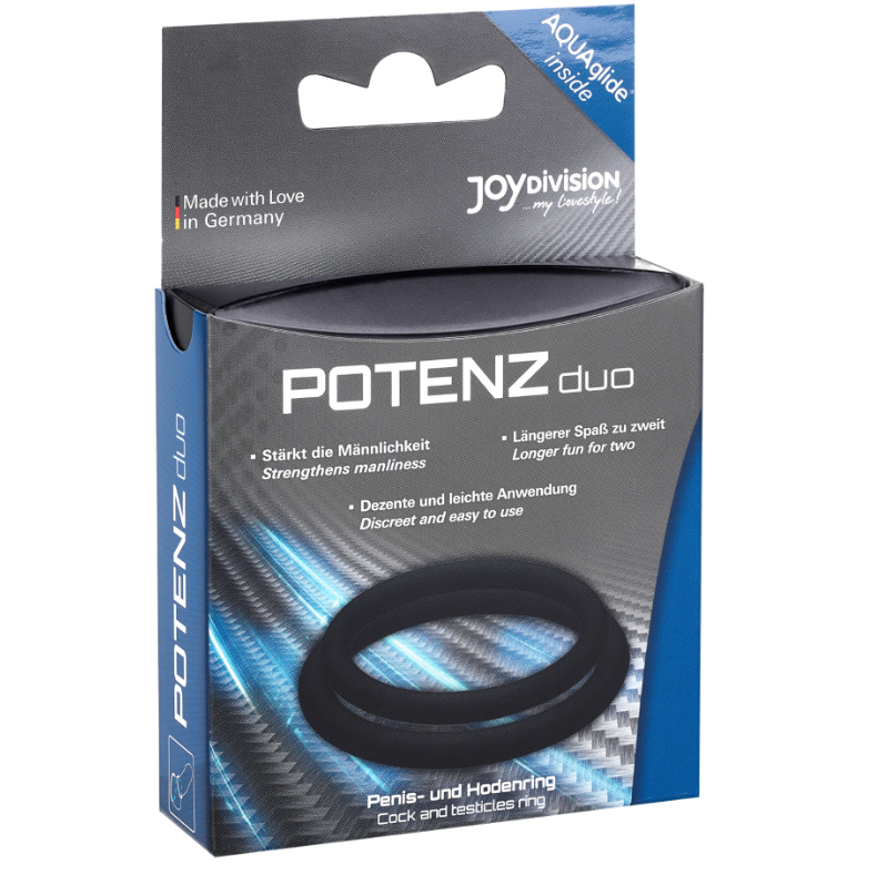 JOYDIVISION POTENZDUO - ANELLI NERO - M – Cockring senza vibrazione – foto 2