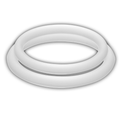 JOYDIVISION POTENZDUO - ANELLI BIANCO - M – Cockring senza vibrazione
