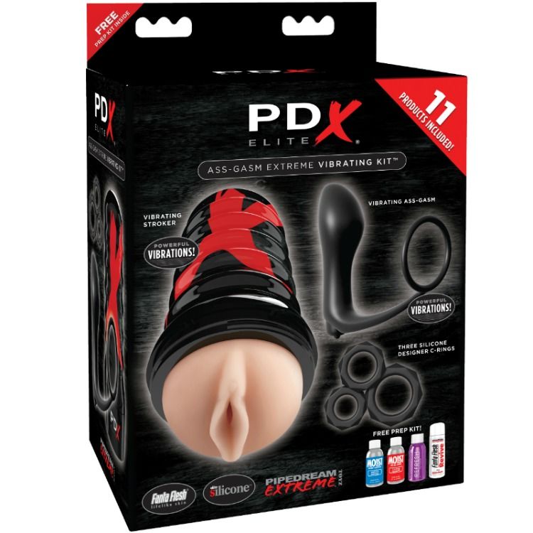 PDX ELITE - KIT ESPLOSIONE ASS-GASM DESIGN VAGINA – Vagine con vibrazione