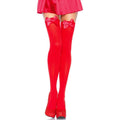 LEG AVENUE - CALZAMAGLIA IN NYLON CON FIOCCO ROSSO TAGLIA UNICA – Calzini