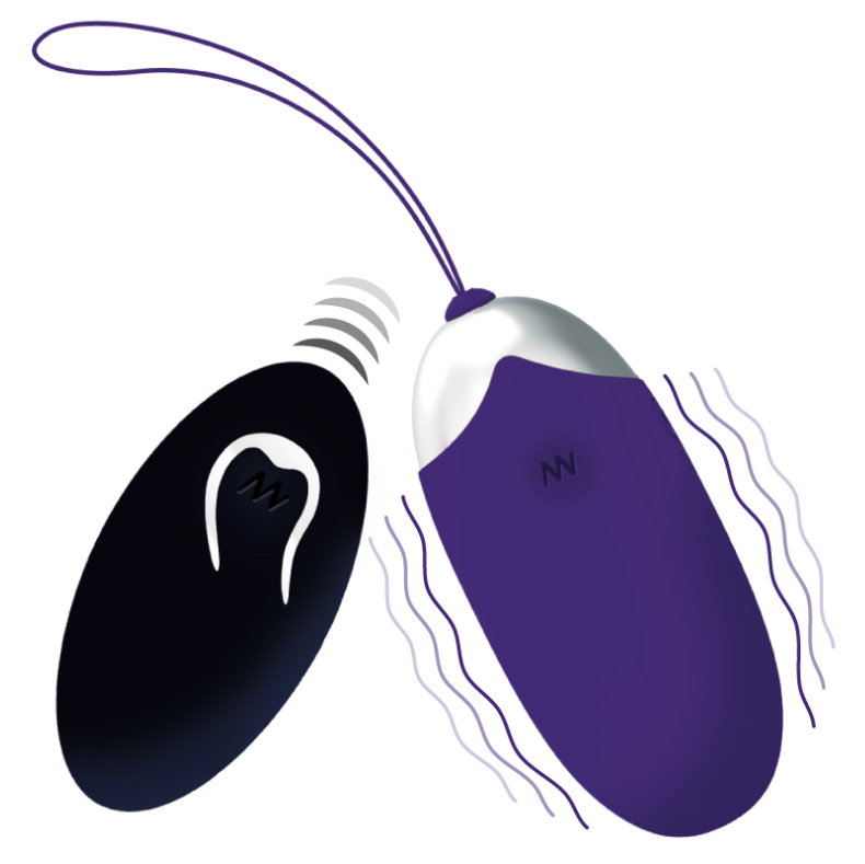 INTENSE - UOVO VIBRANTE FLIPPY II CON TELECOMANDO VIOLA – Telecomando