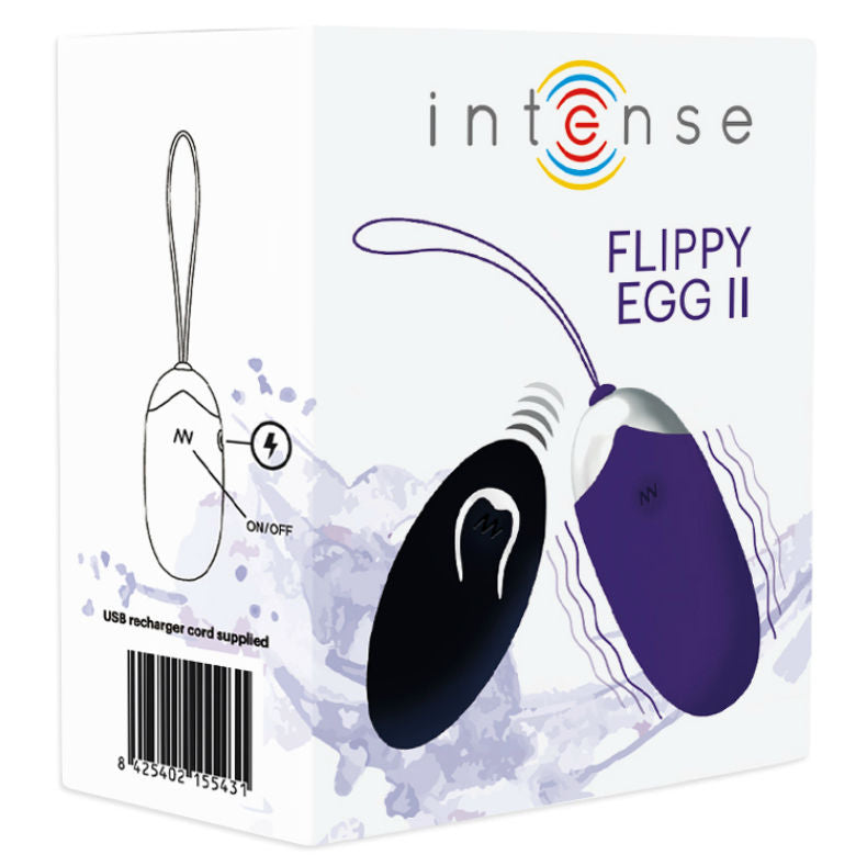 INTENSE - UOVO VIBRANTE FLIPPY II CON TELECOMANDO VIOLA – Telecomando – foto 5