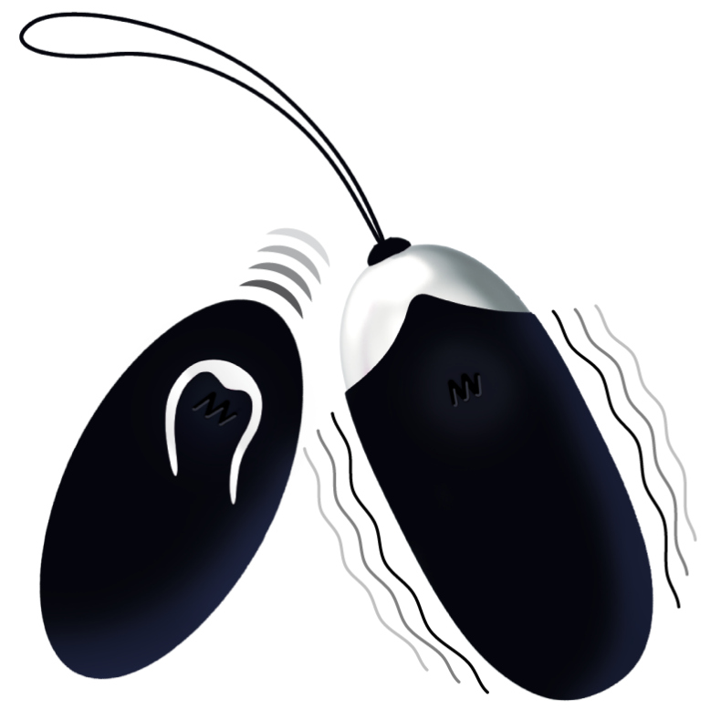 INTENSE - UOVO VIBRANTE FLIPPY II CON TELECOMANDO NERO – Telecomando