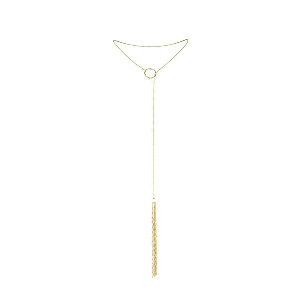 BIJOUX INDISCRETS - COLLANA MAGNIFIQUE IN METALLO CON FRANGE DORATE – Gioielli per il corpo – foto 3