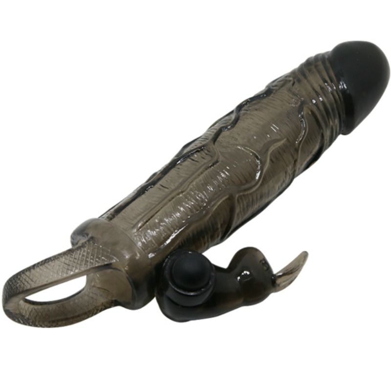 BAILE - COPERTURA PENE UOMO CORAGGIOSO CON CONIGLIO NERO 16.5 CM – Copri pene con estensione – foto 4