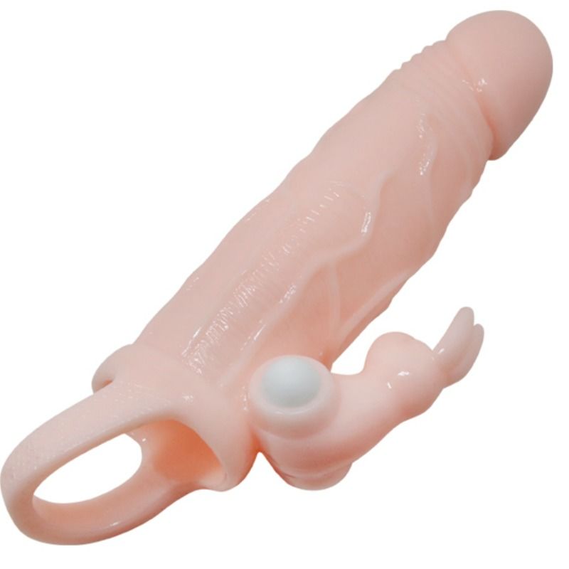 BAILE - COPERTURA PENE UOMO CORAGGIOSO CON CONIGLIO E CARNE DOPPIO MOTORE 16.5 CM – Copri pene con estensione