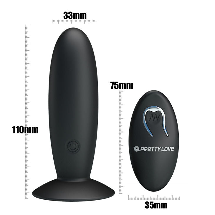 PRETTY LOVE - PLUG ANALE RICARICABILE CON VIBRAZIONE E CONTROLLO – Telecomando – foto 3