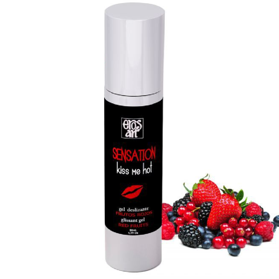 EROS-ART - SENSATTION LUBRIFICANTE NATURALE FRUTTI ROSSI 50 ML – Con sapori deliziosi