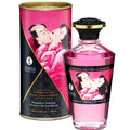 SHUNGA - OLIO DA MASSAGGIO EFFETTO CALORE SAPORE INTENSO DI LAMPONE 100 ML – Con effetto termico