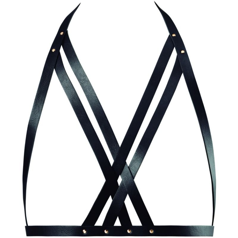 BIJOUX INDISCRETS - IMBRACATURA REGGISENO MAZE HALTER NERO – Imbracatura