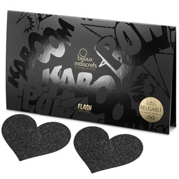 BIJOUX INDISCRETS - FLASH NERO TAGLI CAPEZZOLI CUORE – Fodere – foto 3