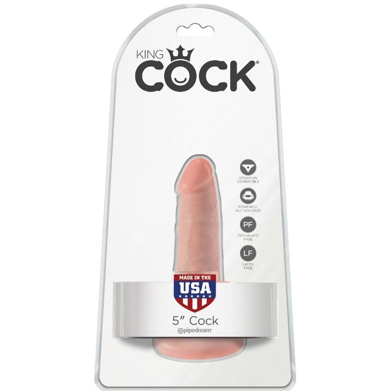 KING COCK - DILDO CON SFERE 14 CM - CARNE – Peni realistici – foto 5