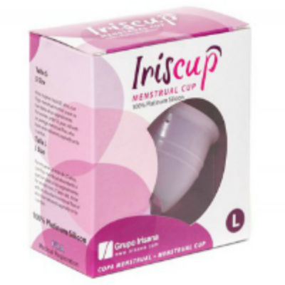IRISCUP - COPPA MESE GRANDE ROSA + SACCHETTO STERILIZZATORE GRATUITO – Coppa vaginale – foto 2
