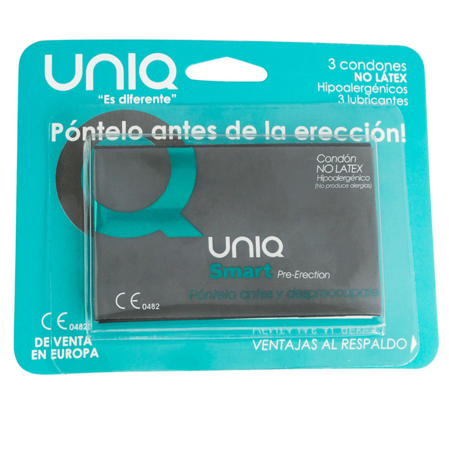 UNIQ - SMART LATEX FREE PRE-ERECTION CONDOMS 3 UNITS – Senza latex