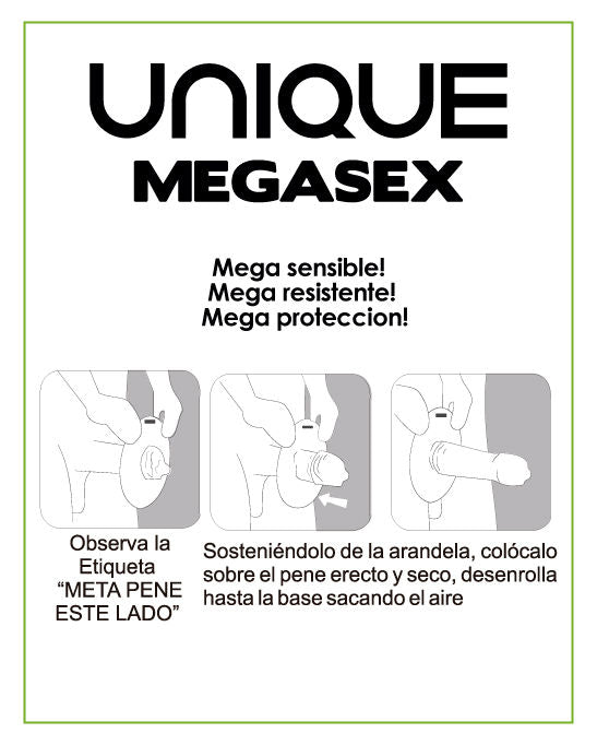 UNIQ - MEGASEX LATEX FREE SENSITIVE CONDOMS 3 UNITS – Senza latex – foto 2