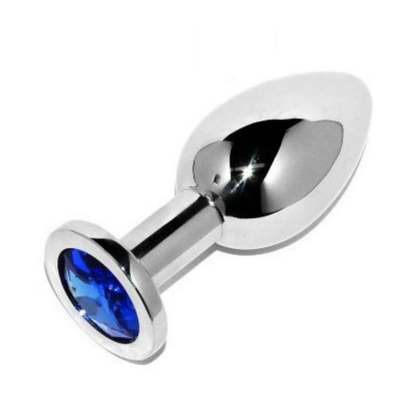 METAL HARD - PLUG ANALE DIAMOND BLUE PICCOLO 5.71CM – Tappi anali – foto 2
