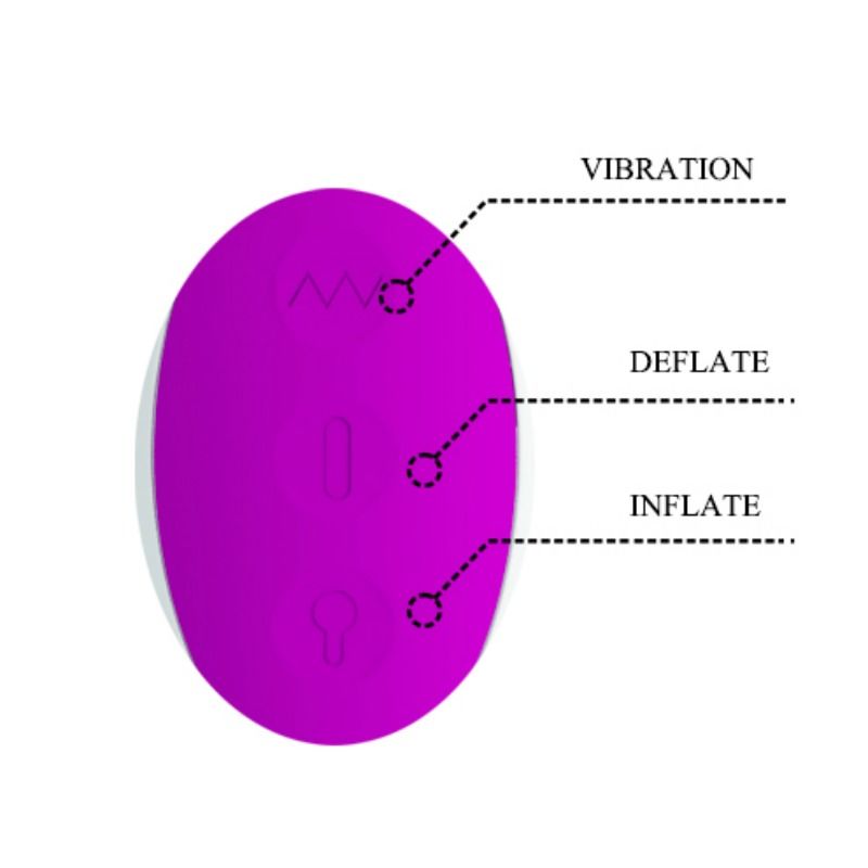PRETTY LOVE - VIBRATORE GONFIABILE RICARICABILE DEMPSEY – Vibratori HI-TECH – foto 5