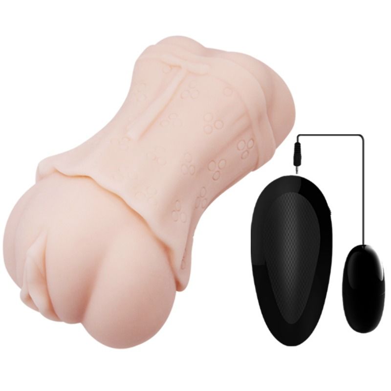 CRAZY BULL - MASTURBADOR VAGINA CON PELLE ACQUATA CON BULLET VIBRANTE 2 – Proiettili vibranti