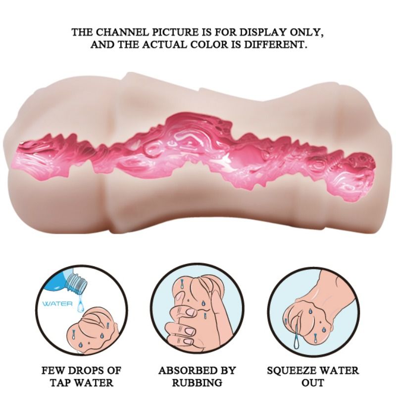 CRAZY BULL - MASTURBADOR VAGINA CON PELLE ACQUATA CON BULLET VIBRANTE 2 – Proiettili vibranti – foto 7