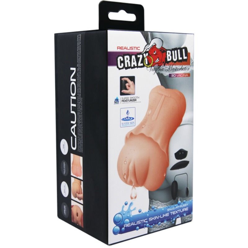 CRAZY BULL - MASTURBADOR VAGINA CON PELLE ACQUATA CON BULLET VIBRANTE 2 – Proiettili vibranti – foto 10