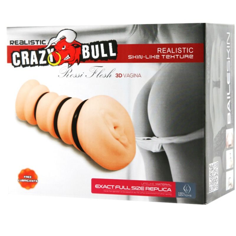 CRAZY BULL - MASTURBADOR CON ANELLI VAGINA MODELLO 2 – Vagine con vibrazione – foto 6