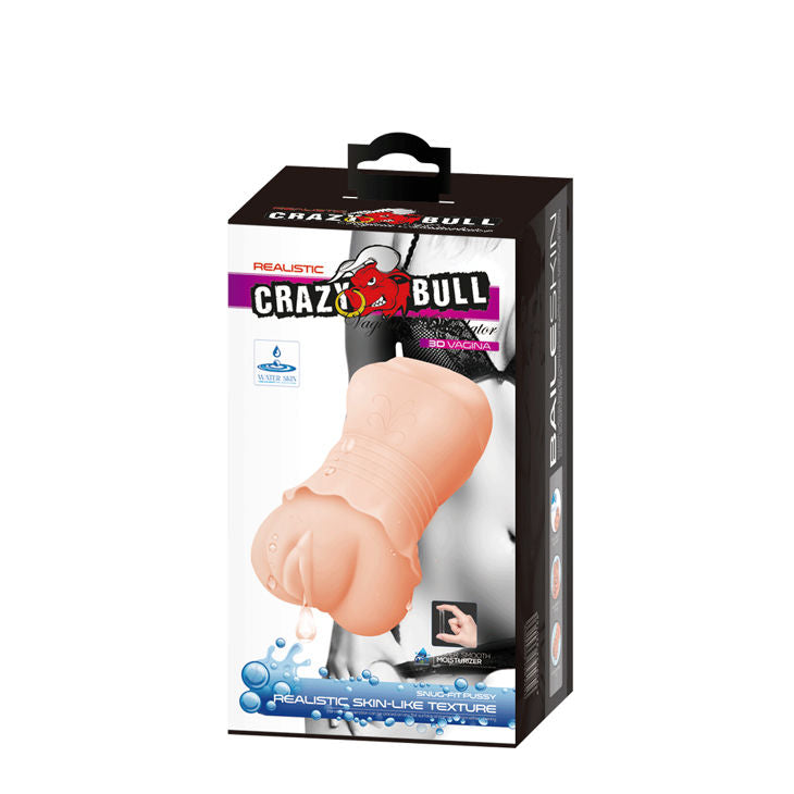 CRAZY BULL - MASTURBADOR PELLE ACQUA MODELLO VAGINA 2 – Vagine con vibrazione – foto 6