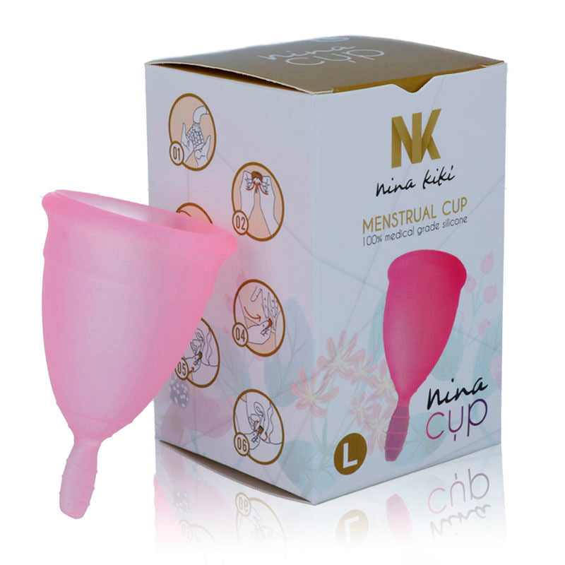 NINA KIKÍ - COPPA MESTRUALE ROSA - TAGLIA L – Coppa vaginale – foto 5