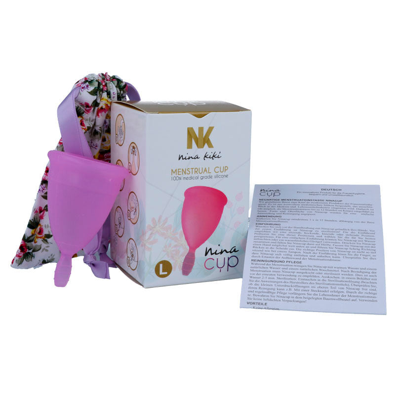NINA KIKÍ - COPPA MESTRUALE VIOLA - TAGLIA L – Coppa vaginale – foto 2