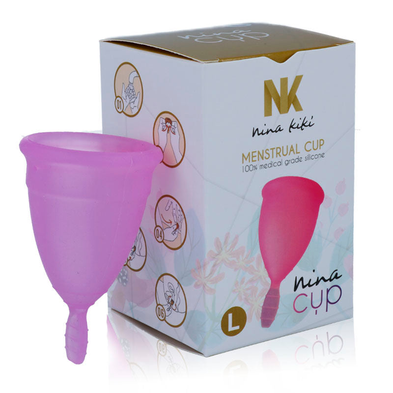 NINA KIKÍ - COPPA MESTRUALE VIOLA - TAGLIA L – Coppa vaginale – foto 4