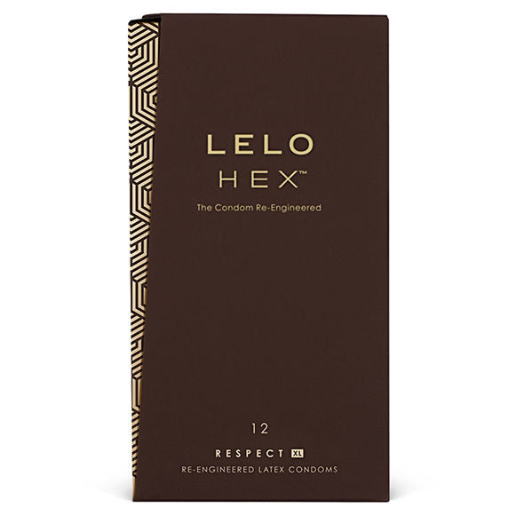 LELO - PRESERVATIVI HEX RESPECT XL CONFEZIONE DA 12 – Taglia XL (grande)